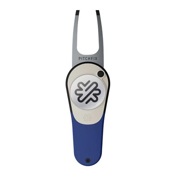 Pitchfix Icon Pitchgabel mit Ballmarker, Dunkelblau