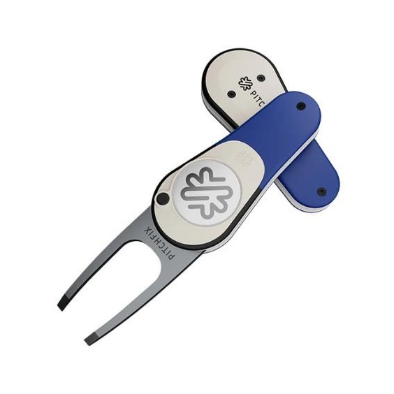 Pitchfix Icon Pitchgabel mit Ballmarker, Dunkelblau