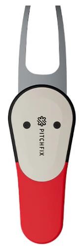 Pitchfix Icon Pitchgabel mit Ballmarker, Rot