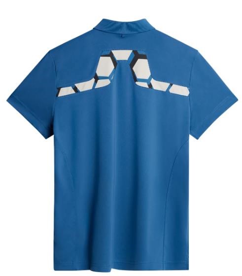 J.Lindeberg KV Tour Golf Herren Poloshirt, blau