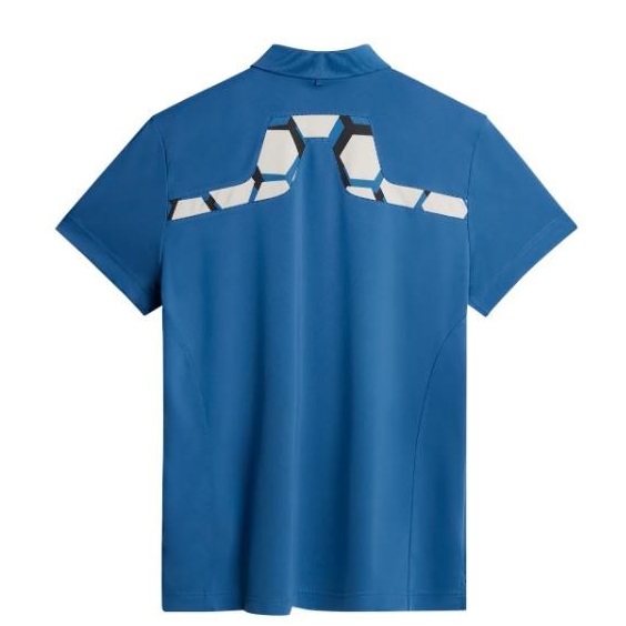 J.Lindeberg KV Tour Golf Herren Poloshirt, blau