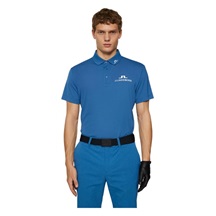 J.Lindeberg KV Tour Golf Herren Poloshirt, blau