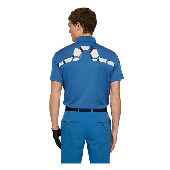 J.Lindeberg KV Tour Golf Herren Poloshirt, blau