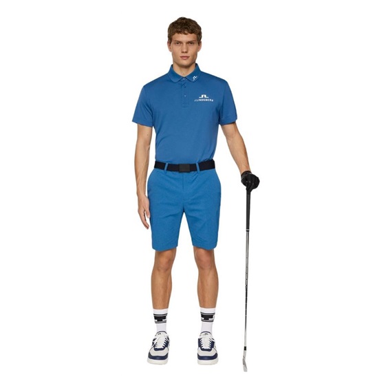 J.Lindeberg KV Tour Golf Herren Poloshirt, blau