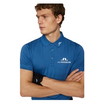J.Lindeberg KV Tour Golf Herren Poloshirt, blau
