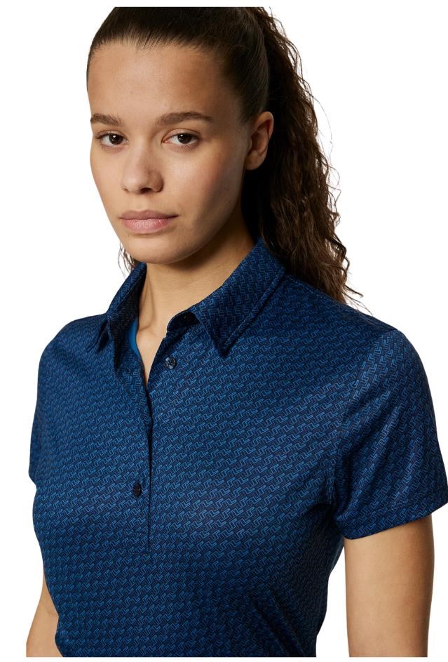 J.Lindeberg Caitlyn Damen Polo, shadow bridge navy