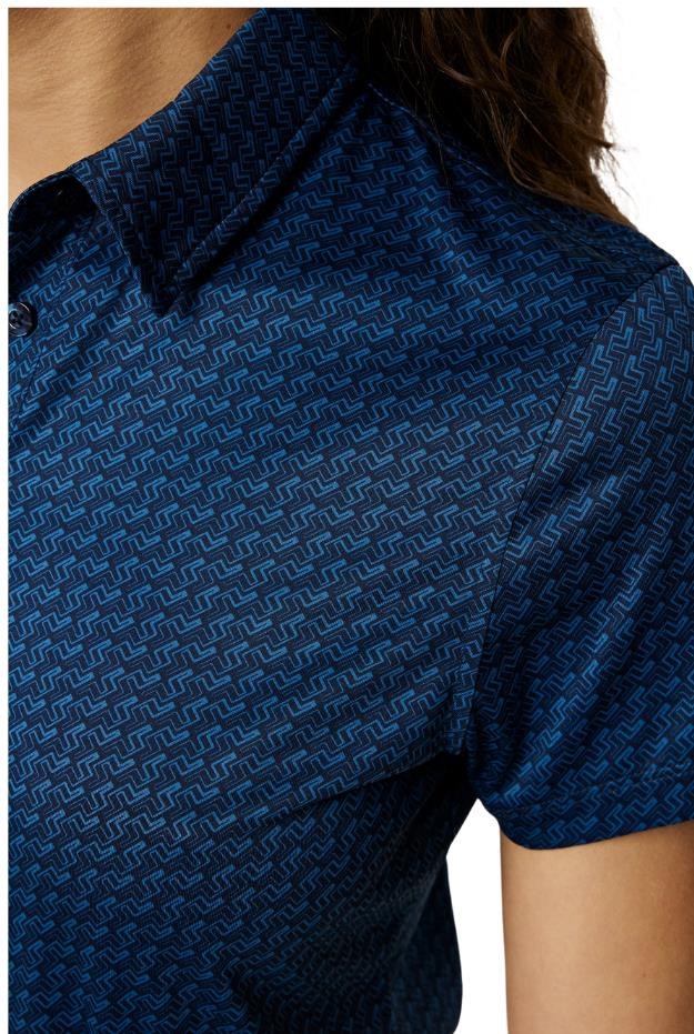 J.Lindeberg Caitlyn Damen Polo, shadow bridge navy