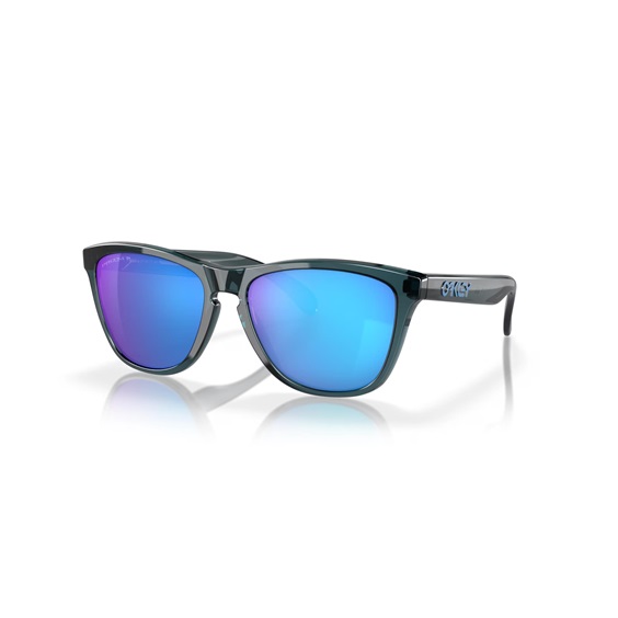 Oakley Frogskins Sonnenbrille, Prizm Sapphire Polarized Lenses/Crystal Black