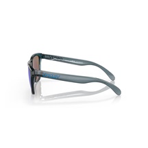 Oakley Frogskins Sonnenbrille, Prizm Sapphire Polarized Lenses/Crystal Black