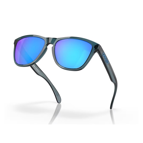Oakley Frogskins Sonnenbrille, Prizm Sapphire Polarized Lenses/Crystal Black