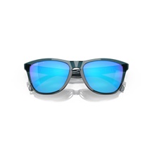 Oakley Frogskins Sonnenbrille, Prizm Sapphire Polarized Lenses/Crystal Black