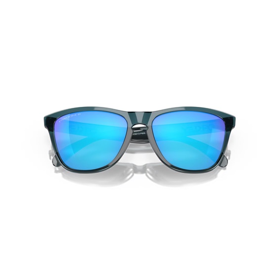 Oakley Frogskins Sonnenbrille, Prizm Sapphire Polarized Lenses/Crystal Black