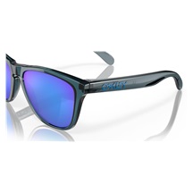 Oakley Frogskins Sonnenbrille, Prizm Sapphire Polarized Lenses/Crystal Black