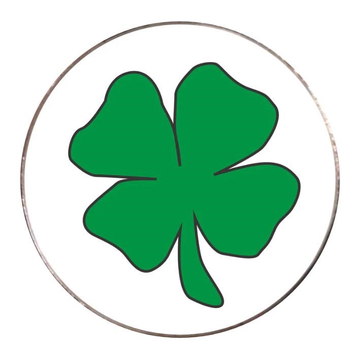 Magnetischer Golfmarker - vierblättriges Kleeblatt