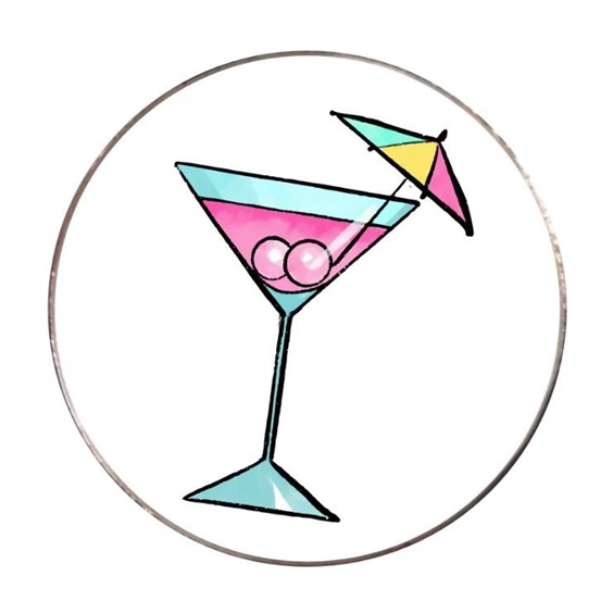 Magnetischer Golfmarker - Drink