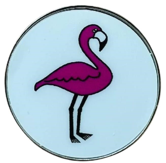 Magnetischer Golfmarker - Flamingo