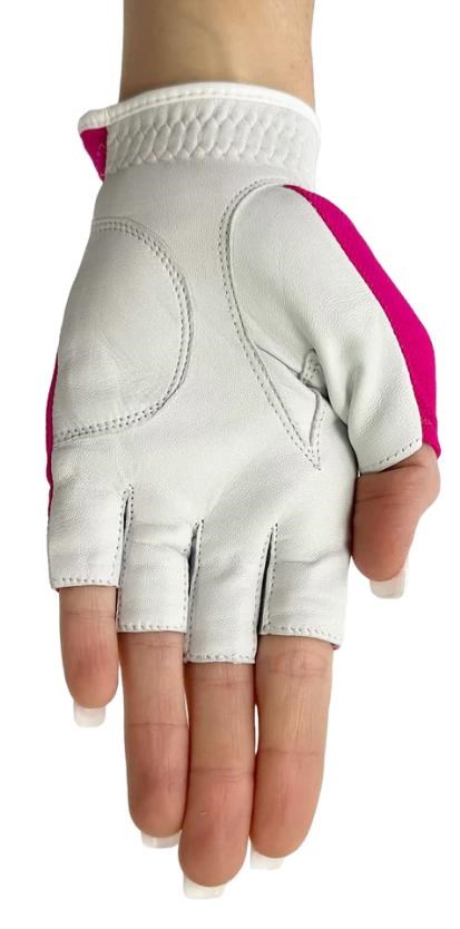 Best of Golf America Half Finger Damen Handschuh - rosa