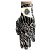 Best of Golf America Zeebra Damen Handschuh, schwarz/weiss