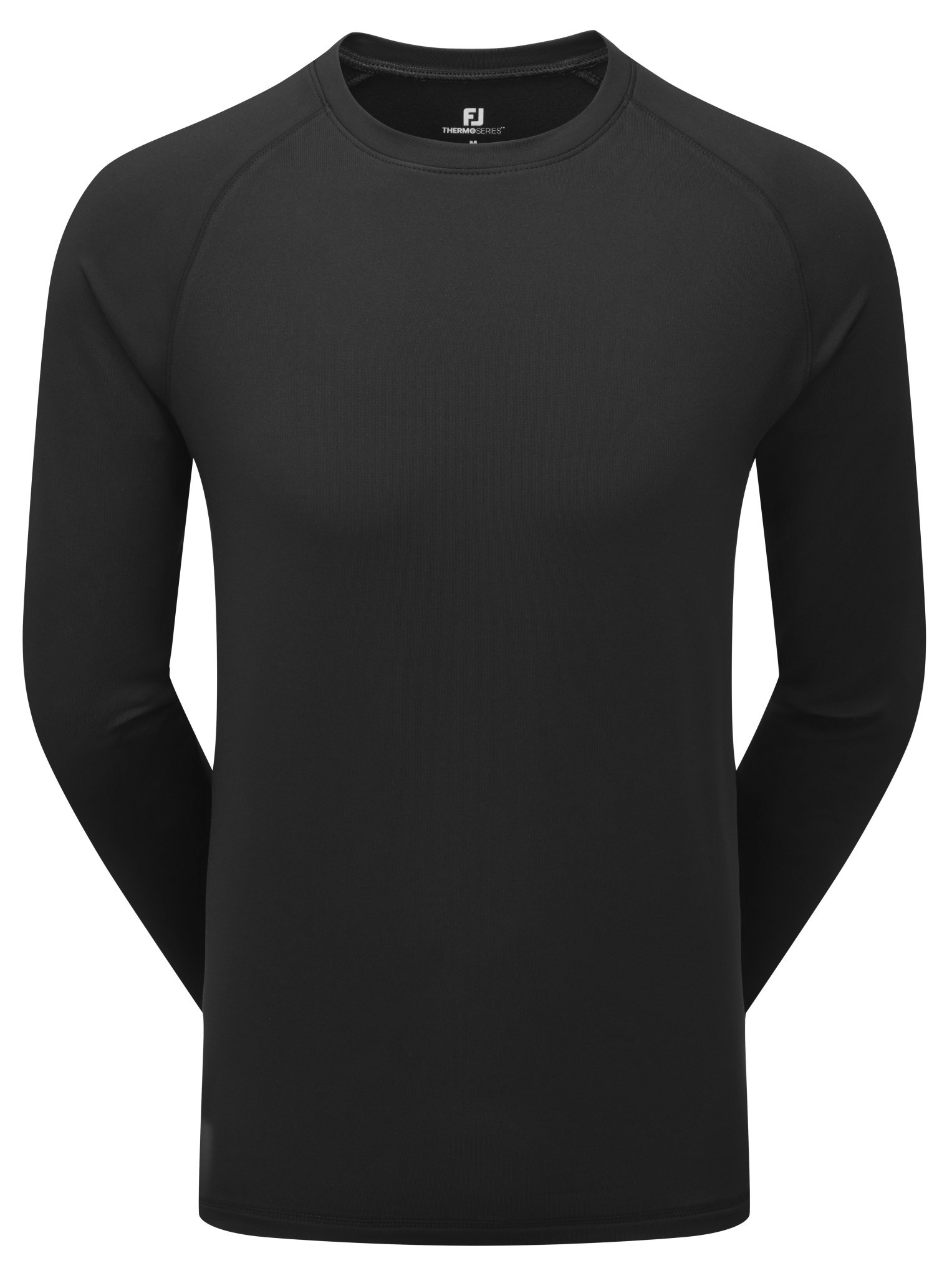 ThermoSeries Fleece Baselayer Herren Funktions-T-Shirt, schwarz