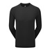 ThermoSeries Fleece Baselayer Herren Funktions-T-Shirt, schwarz