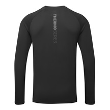 ThermoSeries Fleece Baselayer Herren Funktions-T-Shirt, schwarz
