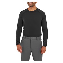ThermoSeries Fleece Baselayer Herren Funktions-T-Shirt, schwarz