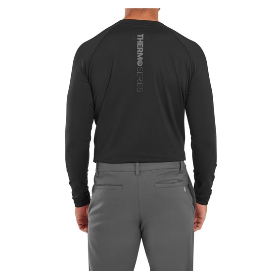 ThermoSeries Fleece Baselayer Herren Funktions-T-Shirt, schwarz