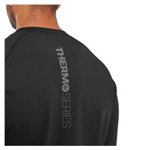 ThermoSeries Fleece Baselayer Herren Funktions-T-Shirt, schwarz