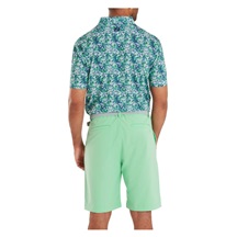 FootJoy Garden Print Lisle Herren Poloshirt, dunkelblau