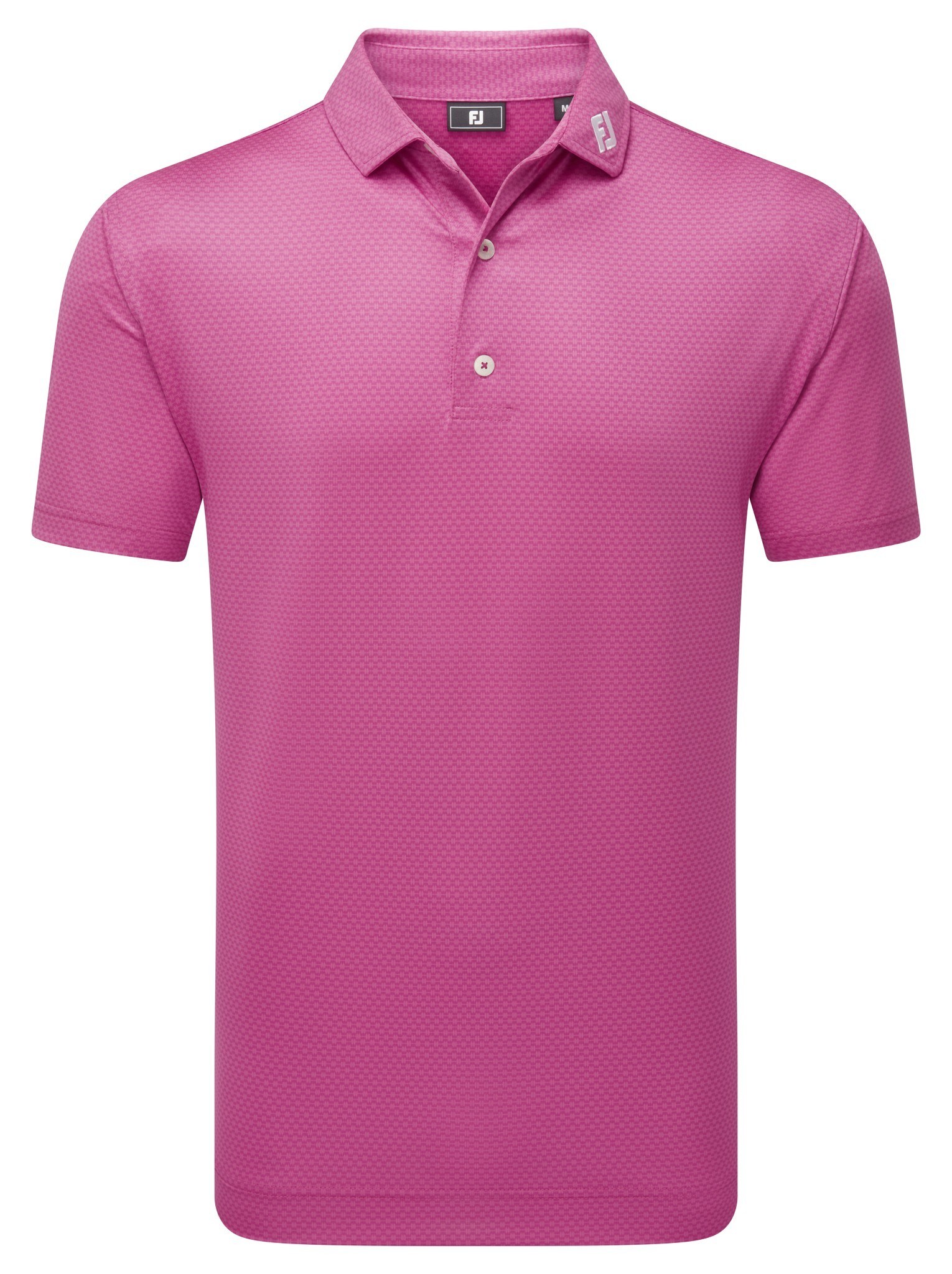 FootJoy ABACUS PRINT Herren Poloshirt, magenta