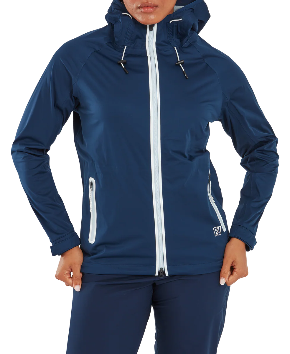 FootJoy HydroKnit Damen Regenjacke, Navy/White/Skyway