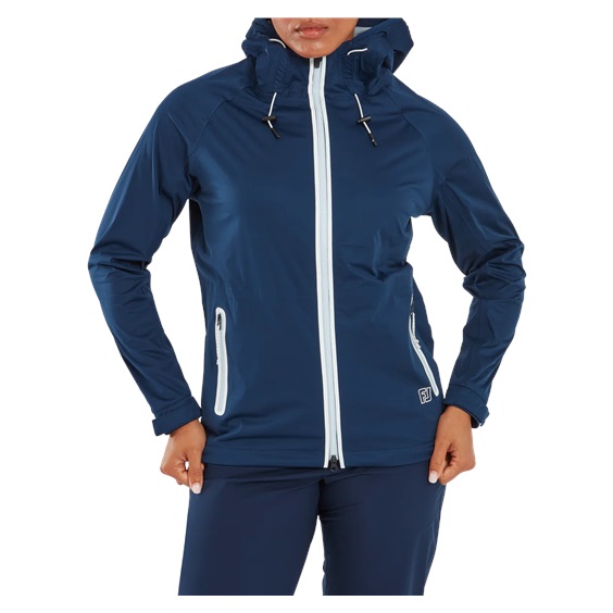 FootJoy HydroKnit Damen Regenjacke, Navy/White/Skyway