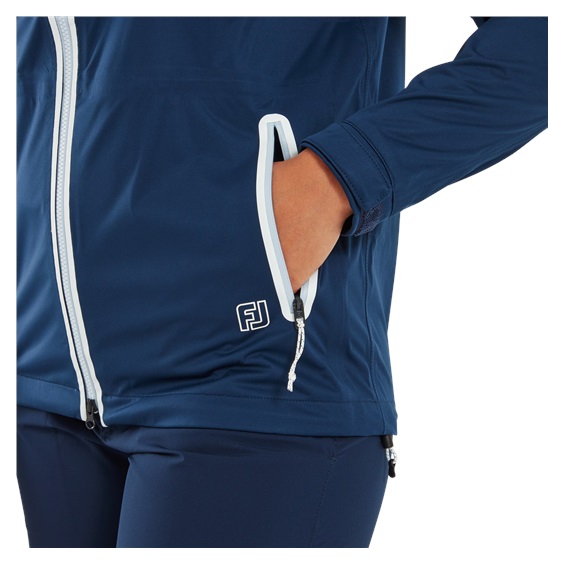 FootJoy HydroKnit Damen Regenjacke, Navy/White/Skyway