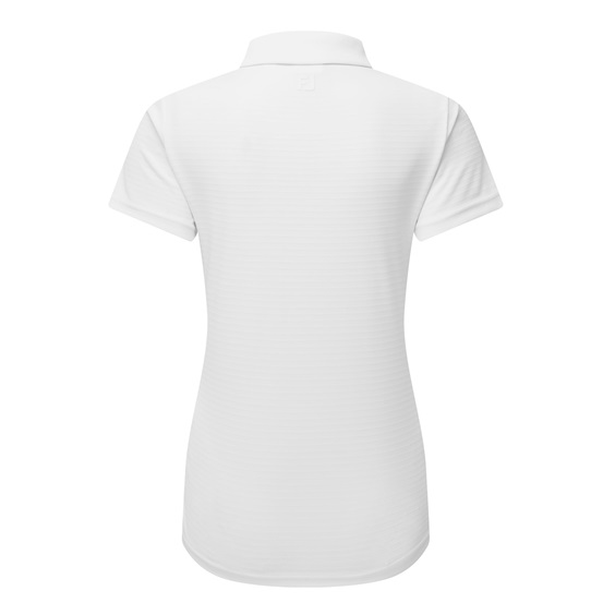 FootJoy JAQUARD STRIPE Damen Poloshirt, weiss