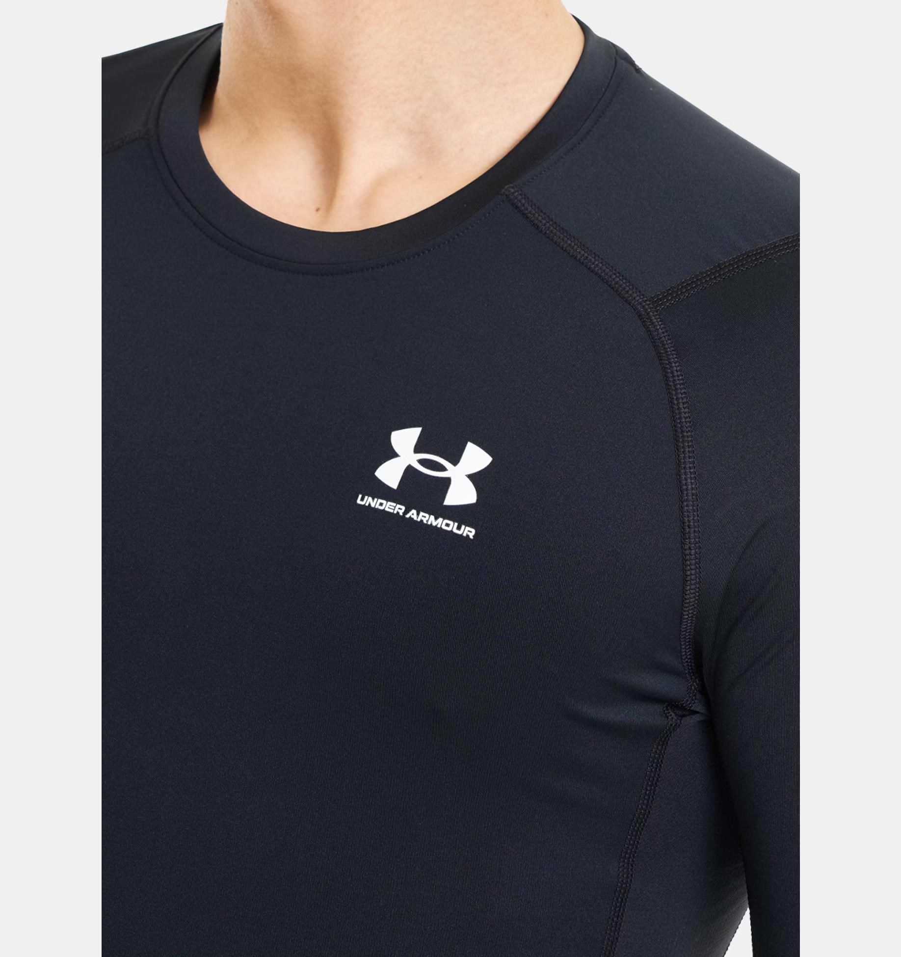 Under Armour HeatGear Herren Thermo Shirt, schwarz