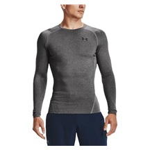 Under Armour HG Armour Comp LS Herren-Kompressionsshirt, grau
