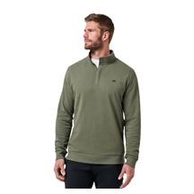 Travis Mathew CLOUD QUARTER ZIP 2.0 Hoodie Herren Sweatshirt, darrk olive