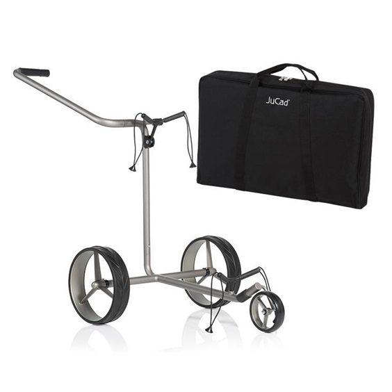 JuCad Edition S 3-rädrig Manuell Golftrolley + Tragetasche