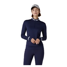 Callaway Thermal Long Sleeve Colourblock Damen Poloshirt, dunkelblau