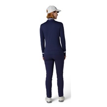 Callaway Thermal Long Sleeve Colourblock Damen Poloshirt, dunkelblau