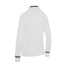Callaway Thermal Long Sleeve Colourblock Damen Poloshirt, weiss