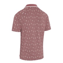 Callaway Geo Cocktail Print Herren Poloshirt, mesa rose
