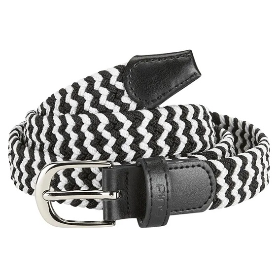 PING Stretch Webbing Damen Gürtel, schwarz/weiß