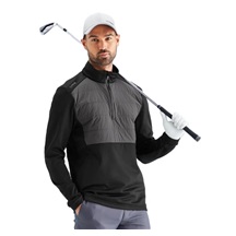 Ping Astbury fleece Herrenjacke, schwarz/grau
