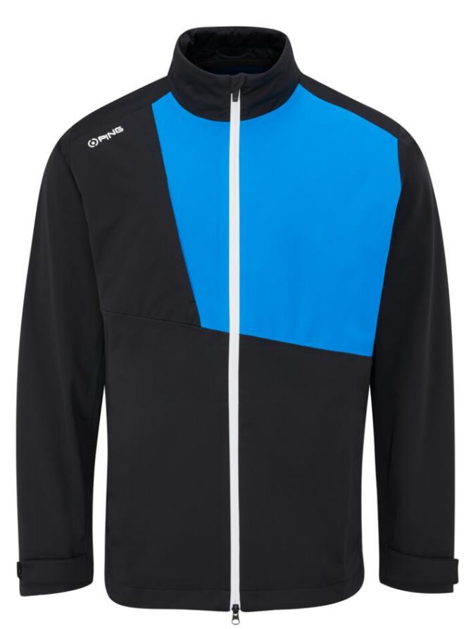 Ping Impervious Waterproof Wasserdichte Herrenjacke, schwarz/blau