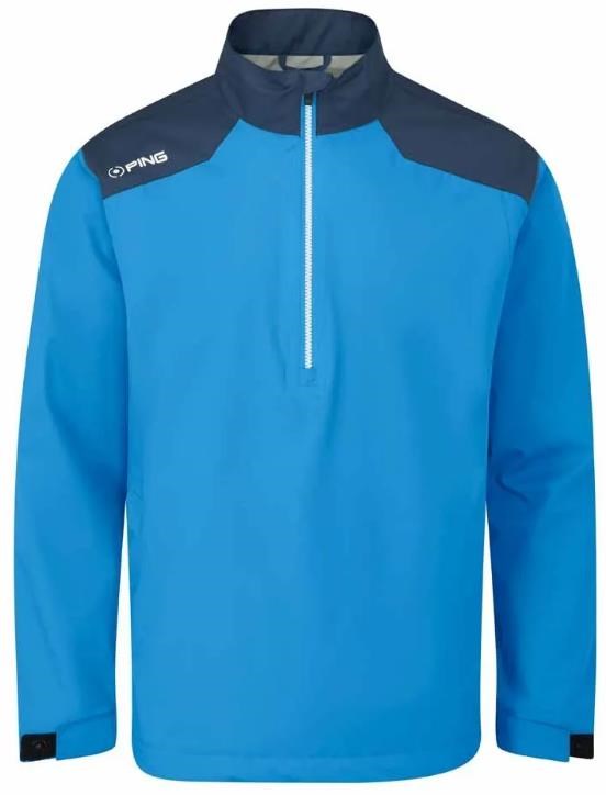 Ping AquaDrive Half-Zip Waterproof Wasserdichte Herrenjacke, blau