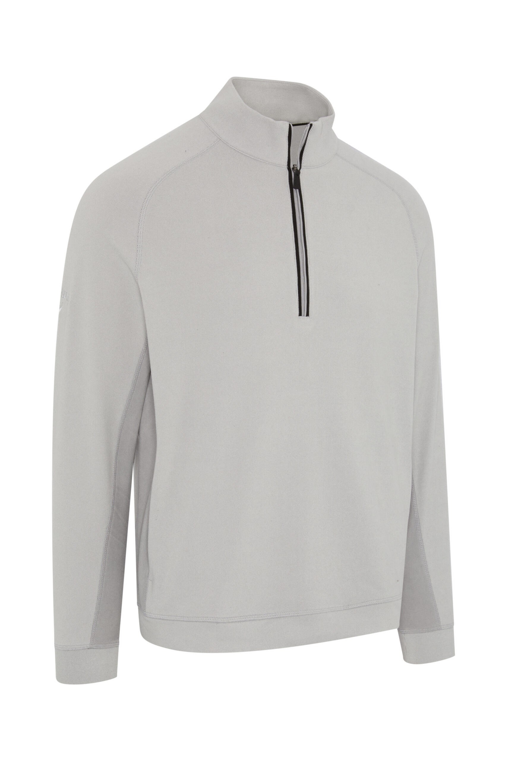 Callaway Brushed Rib 1/4 Zip Herren Sweatshirt, concrete