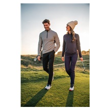 Callaway Brushed Rib 1/4 Zip Herren Sweatshirt, concrete