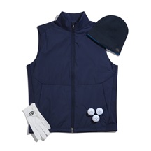 Callaway Mixed Media Herren Weste, dunkelblau