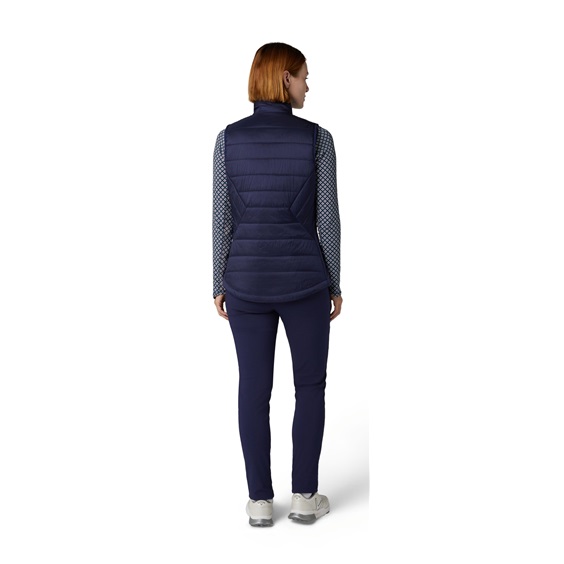 Callaway Quilted Puffer Damen Weste, dunkelblau